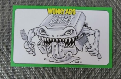 2022 TOPPS WACKY PACKAGES WONKY ADS SERIES 2 SKETCH JOEY FITCHETT YOGA DEMON - Image 1 of 2