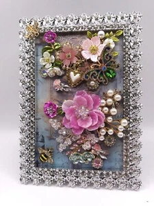 JEWELRY ART- Beautiful Rhinestone, Enamel, Faux Pearl Florals, Butterfly, Bee - Picture 1 of 8