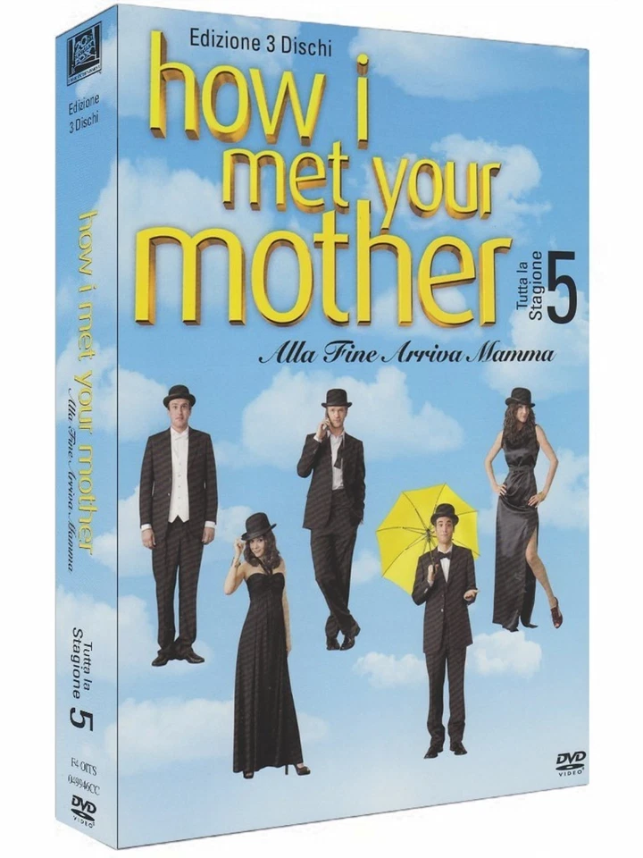 COFANETTO DVD - HOW I MET YOUR MOTHER SERIE STAGIONE 5 SERIE TV - 3 DVD - Nuovo - Immagine 1 di 1