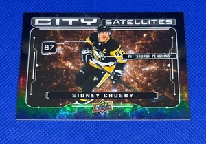 2024-25 Upper Deck Hockey SIDNEY CROSBY City Satellites Black PENGUINS #CS-1 - Picture 1 of 2