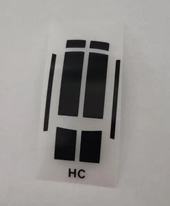 Hot Wheels Heavy Chevy Black Stripes Redline DIE CUT Reproduction Stickers - Picture 1 of 1