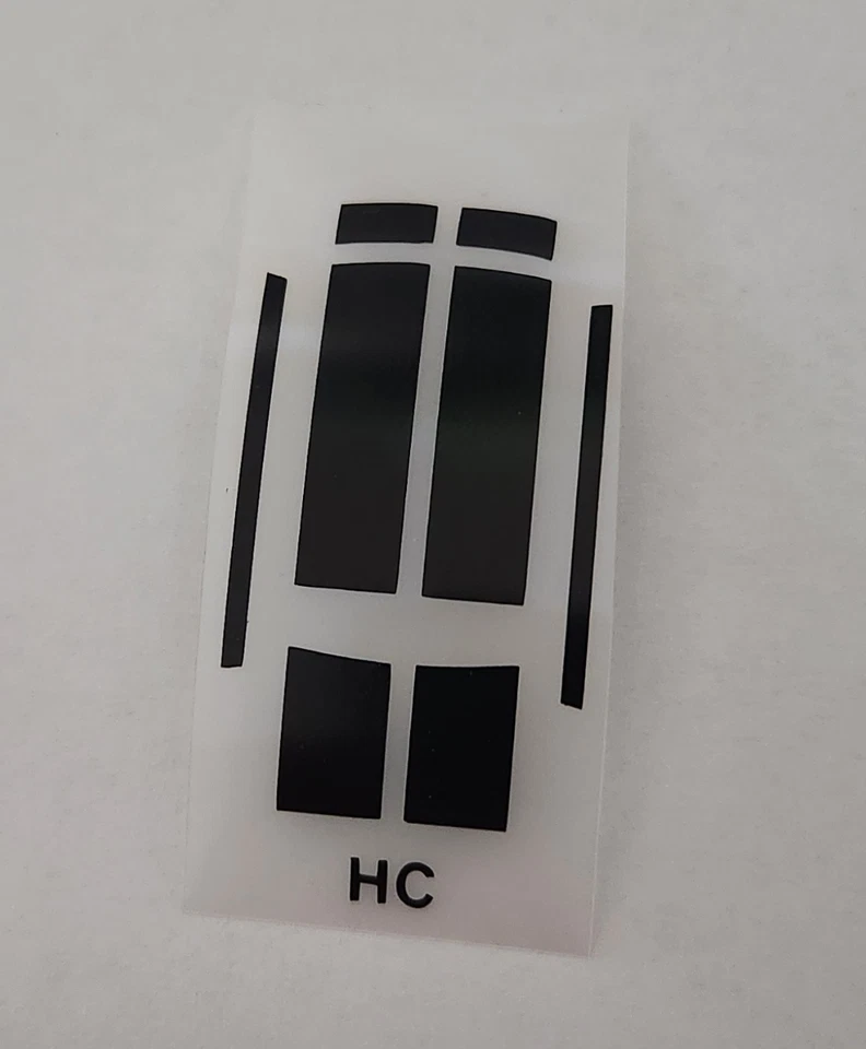 Pegatinas de reproducción Hot Wheels Heavy Chevy rayas negras Redline DIE CUT Foto 1 de 1