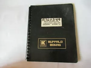 Koehring Buffalo Bomag roller operation and maintenance service manual & parts - Picture 1 of 12