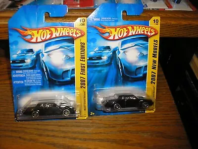 Lot of 2 Different 2007 First Editions Hot Wheels Buick Regal Grand National - Image 1 of 3