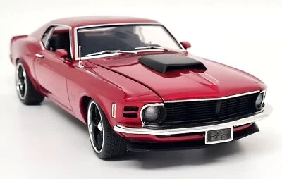 Acme 1/18 Ford Mustang BOSS 429 1970 Street Fighter Red Diecast Model Car  - Image 1 of 4