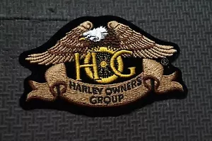 HARLEY OWNERS GROUP PATCH. GEBRAUCHT. GUTER ZUSTAND - CA. 4,5 ZOLL - Bild 1 von 3