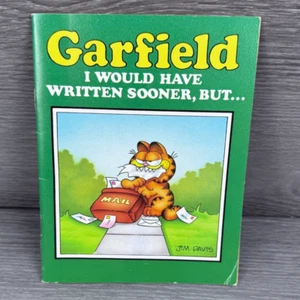 Vtg 1983 Garfield I would Have Written Sooner Greeting Card Book Jim Davis #B - Picture 1 of 10