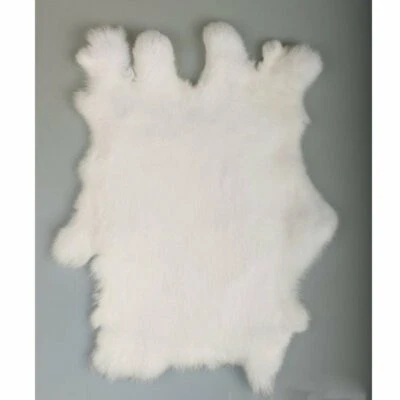 1 pieza 100 % piel de conejo genuina piel real cuero curtido piel artesanal pieles suaves nuevo Foto 1 de 4