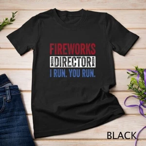 Camisa de director de fuegos artificiales divertida 4 de julio roja blanca y azul unisex - Imagen 1 de 15