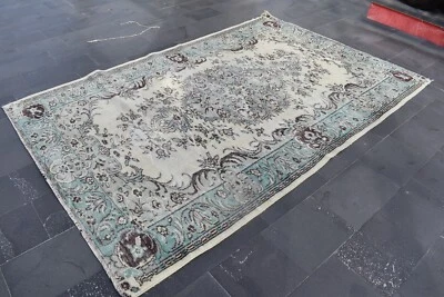 Floor rug, Turkish rug, Handmade rug, Vintage rug, Wool rug, 6.2 x 9.7 ft RR5064 - Image 1 of 4