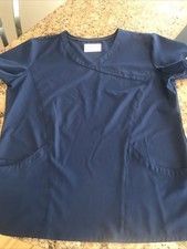 Womens Skechers Barco V-Neck Scrubs Top Shirt Short Sleeve Size Xl