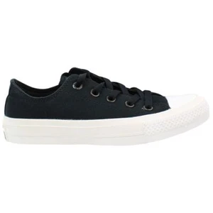 Plimsolls Converse Chuck Taylor II OX de lona negra para mujer 150149C - Imagen 1 de 5