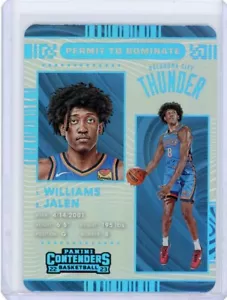 2022-23 Panini Contenders Basketball Permit To Dominate Rookie #4 Jalen Williams - Picture 1 of 2