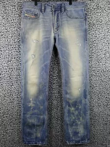 Diesel SAFADO Selvedge Straight Men Blue Jeans Wash 0074Z Stretch Size 30x30 - Picture 1 of 24