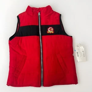 Kids Headquarters Fire Department Vest Red Full Zip Puffed Size 5 Sleeveless $64 - Picture 1 of 16