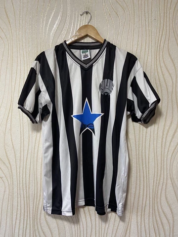 NEWCASTLE UNITED 90s HOME FOOTBALL SHIRT SOCCER JERSEY SCORE DRAW REPLICA Cover