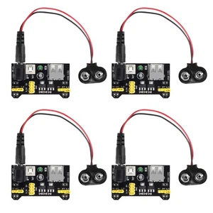 Solderless Breadboard Power Supply Module 4 PCS 3.3V/5V with 9V Battery - Picture 1 of 7
