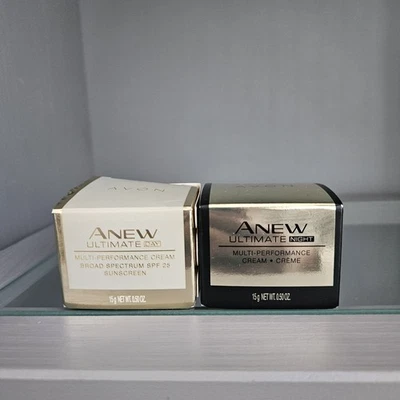 Avon Anew Ultimate Multi-Performance Day Cream & Night Cream SPF 25 15g .5 oz - Image 1 of 4