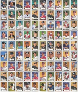 (90) 2001 Topps Heritage MLB Baseball Cards Partial Set Collection - Picture 1 of 12