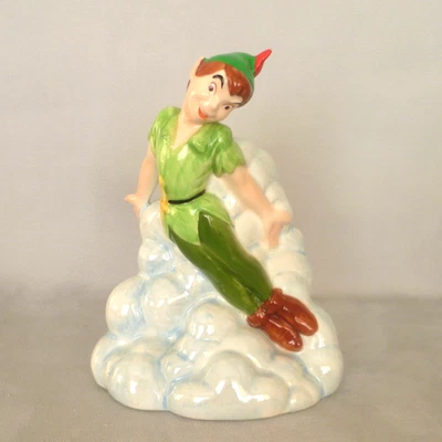 Disney Peter Pan Figurine.  Clouds Above Big Ben. Vintage,  7” Tall Ceramic. VGC - Image 1 of 4