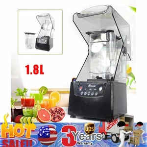 2600W Heavy-duty Commercial Blender With Shield Quiet Sound Enclosure 1.8L 110V - Picture 1 of 12