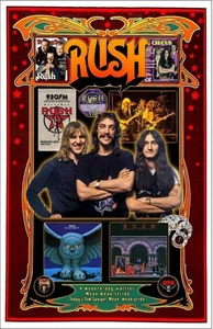 2024 RUSH POSTER TRIBUTE PRINT WALL ART SIZE 11 X 17 INCHES - Picture 1 of 1