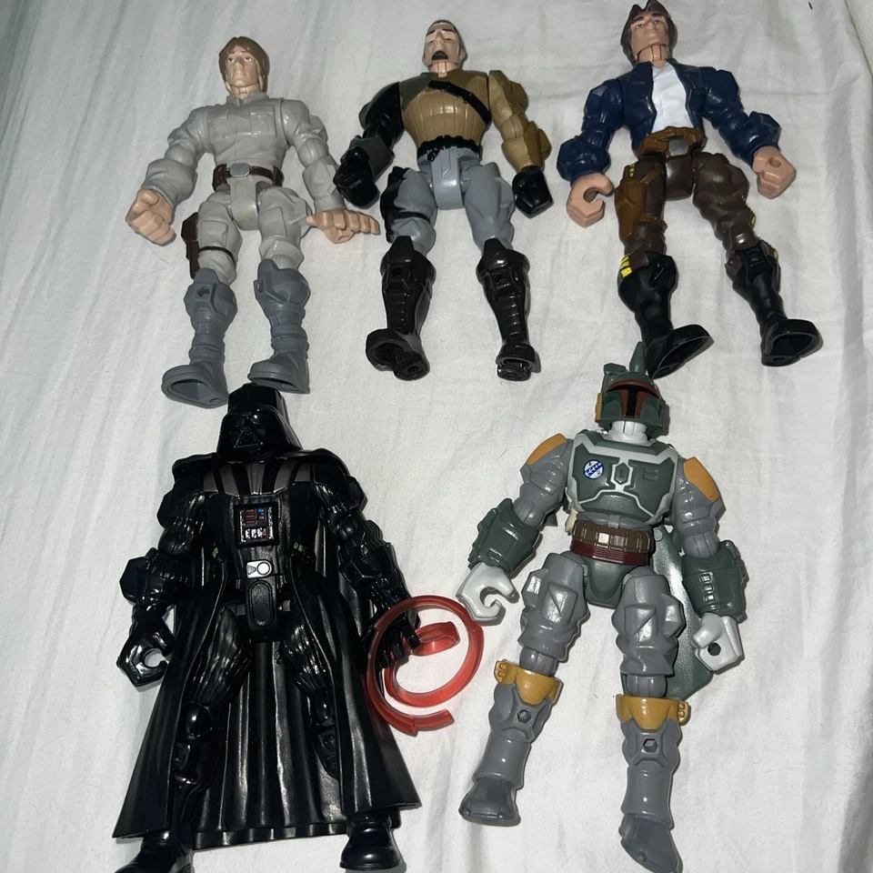 Star Wars Hero Mashers Lote de 5 Sin Armas Hasbro 6” Vader Fett Solo Foto 1 de 2