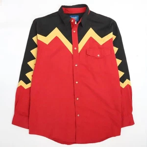 Camicia vintage Wrangler western con bottoni manica lunga taglia XL - Foto 1 di 9