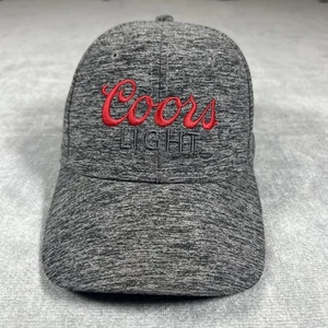 Coors Light Herren Baseball Cap grau gesticktes Logo Baumwolle verstellbar Druckknopflasche - Bild 1 von 7