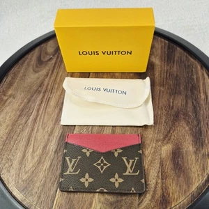 Louis Vuitton doppio porta carte marrone e rosso monogramma nuovo come nuovo scatola e sacchetto antipolvere - Foto 1 di 6