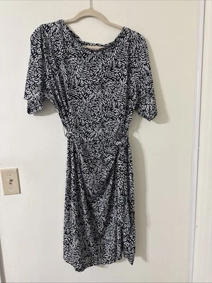 Vestido informal CJ Banks blanco y negro para mujer talla 2X hecho en EE. UU. Foto 1 de 4