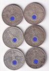 Münze Silber 6 x 2 Reichsmark 1937-1939 IV nsw-leipzig