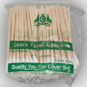 Lot of 100 - 3" Cotton Tipped Swabs Applicators Emergency Survival First Aid Kit - Bild 1 von 1