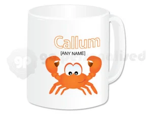 Personalisierte Keramiktasse - Krabben Design - beliebiger Name - Bild 1 von 1