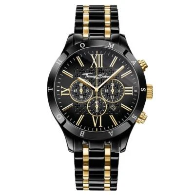 Thomas Sabo Rebel Two Tone Black Dial Mens Watch - Image 1 of 3