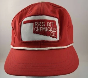 Vintage R&S Bit Chemicals Co. Patch Mütze, Kappe Riemen hinten verstellbar Cali-Fame USA - Bild 1 von 10