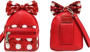 NUEVO CON ETIQUETAS Loungefly Parques Disney MINNIE Mochila de Lentejuelas Muñequera Riñonera Bolso Cinturón - Imagen 1 de 13