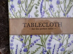 52"X 52" Lavender Fields Tablecloth Lilac Flowers New Design Imports - Picture 1 of 7