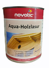 (10€/L) Novatic Aqua Holzlasur Holz wetter schutz Lasur 2,5L