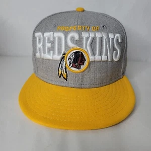 Washington Redskins Snapback Mütze grau gold bestickt erhabener Buchstabe Logo - Bild 1 von 14