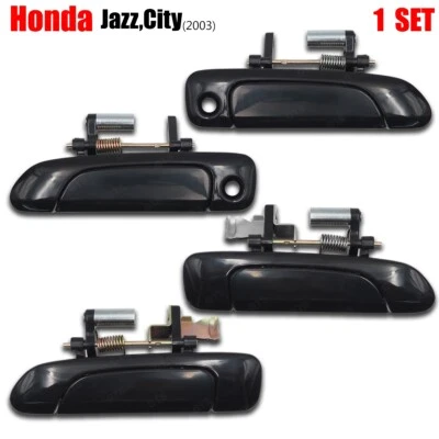 For Honda Jazz Fit Hatchback City 2003 - '07 Front Rear 4Dr Outer Door Handle - Imagem 1 de 4