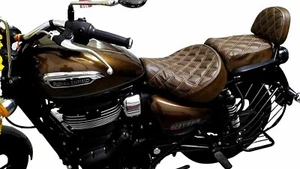 Cushion Seat Cover Diamond Royal Enfield Meteor 350 Fireball Stellar Supernova! - Picture 1 of 3
