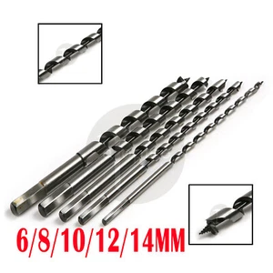 6/8/10/12/14MM Auger Bit Set POINT DRILL SDS SPIRAL WOOD DRILLING TOOL - Picture 1 of 6