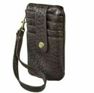 Textured Credit Card Wallet - Brown () - Picture 1 of 2