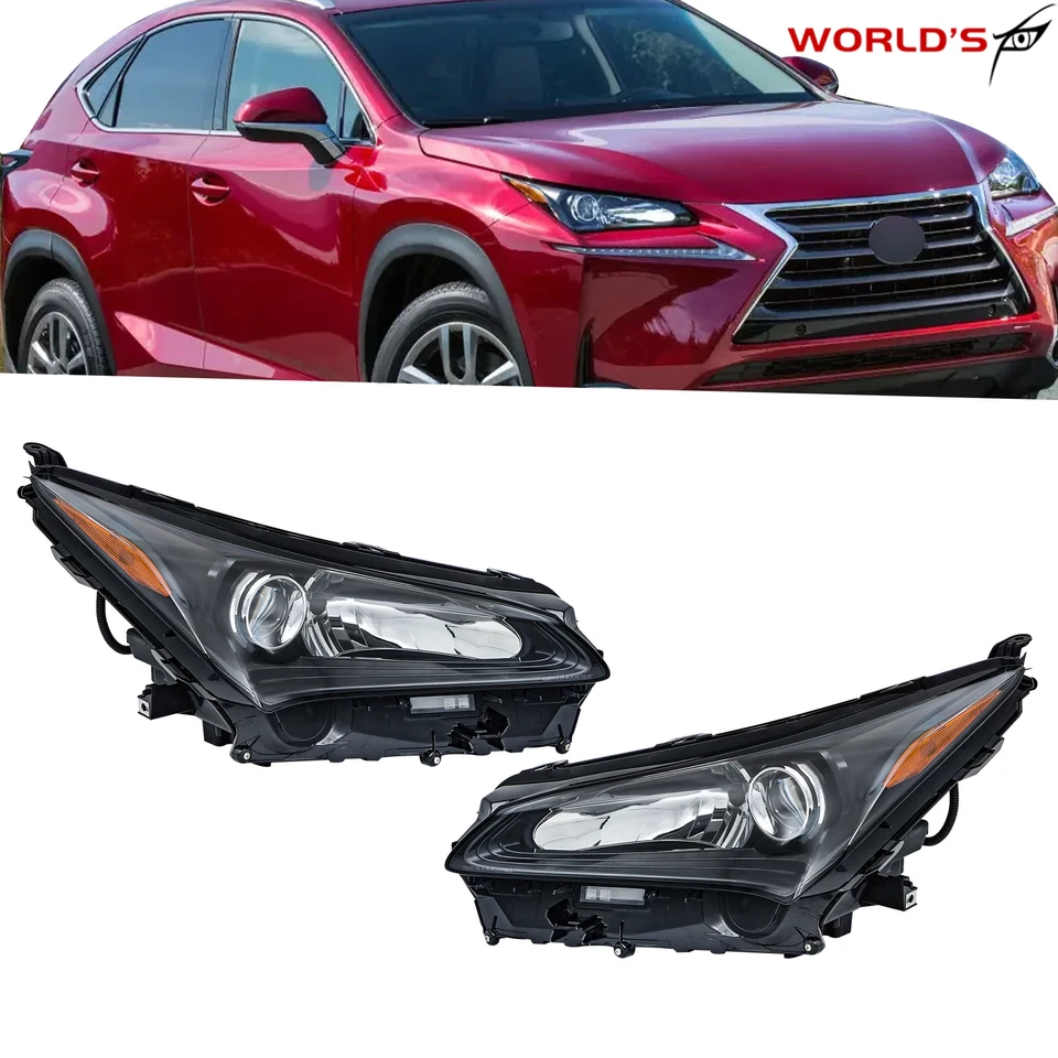 Conjunto de faros para Lexus NX200t NX300h NX300 2015-2017 con paquete deportivo LED + halógeno Foto 1 de 4