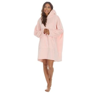 Sudadera con capucha para dama de gran tamaño talla única rosa suave - Imagen 1 de 5