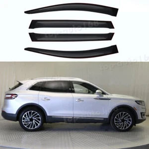 Smoke Black Window Visor Vent Shades Sun Rain Guard For Lincoln Nautilus 2019-23 - Picture 1 of 9