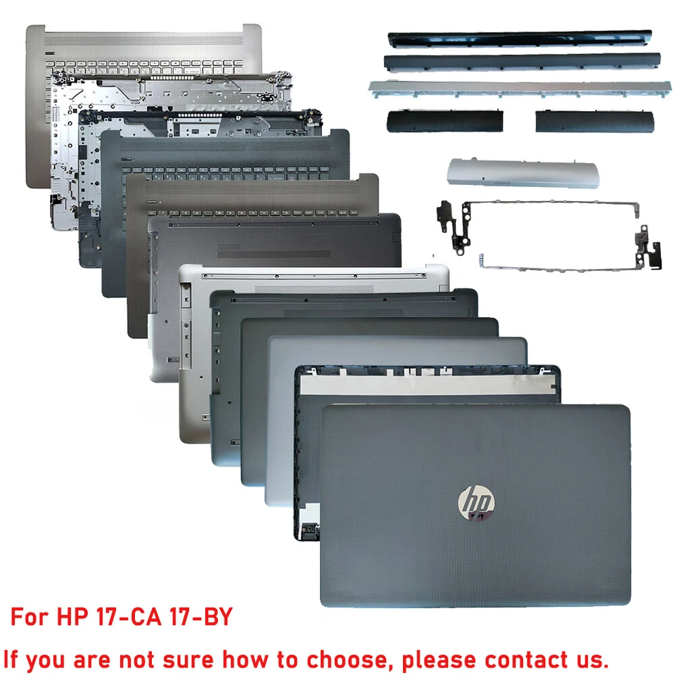 New For HP 17-CA 17-BY Palmrest/Keyboard/Back Cover/Hinge Cover/Bottom Bezel - Image 1 of 1