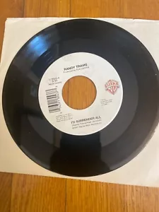 Randy Travis I'd Surrender All / Let me try Vinyl 45 RPM - Picture 1 of 1