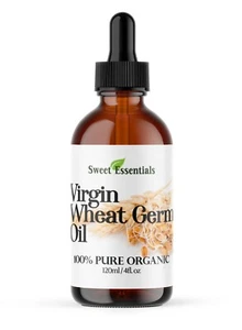 100% Bio unraffiniertes Weizenkeimöl | Importiert aus Italien | 4oz Glasflasche - Bild 1 von 3
